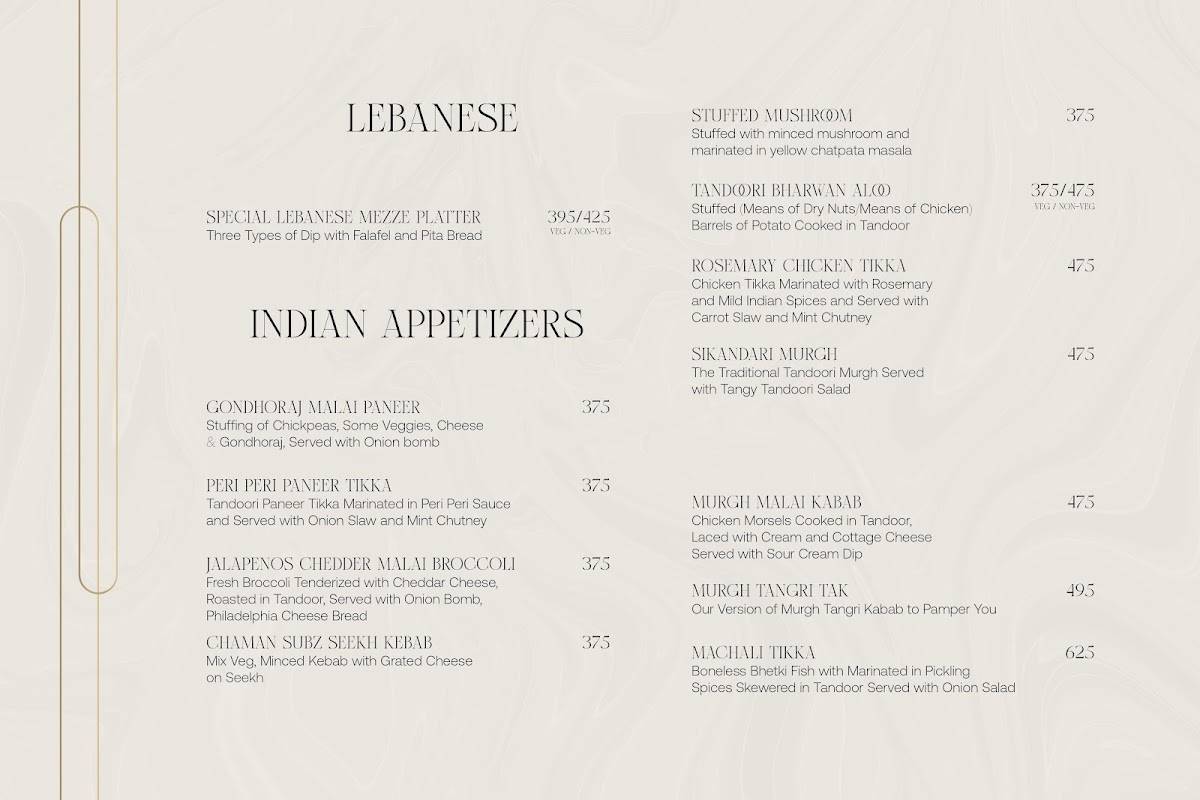VUÉ - Coffee & Cocktail Bar menu