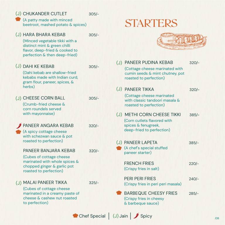 Veg & Co. menu