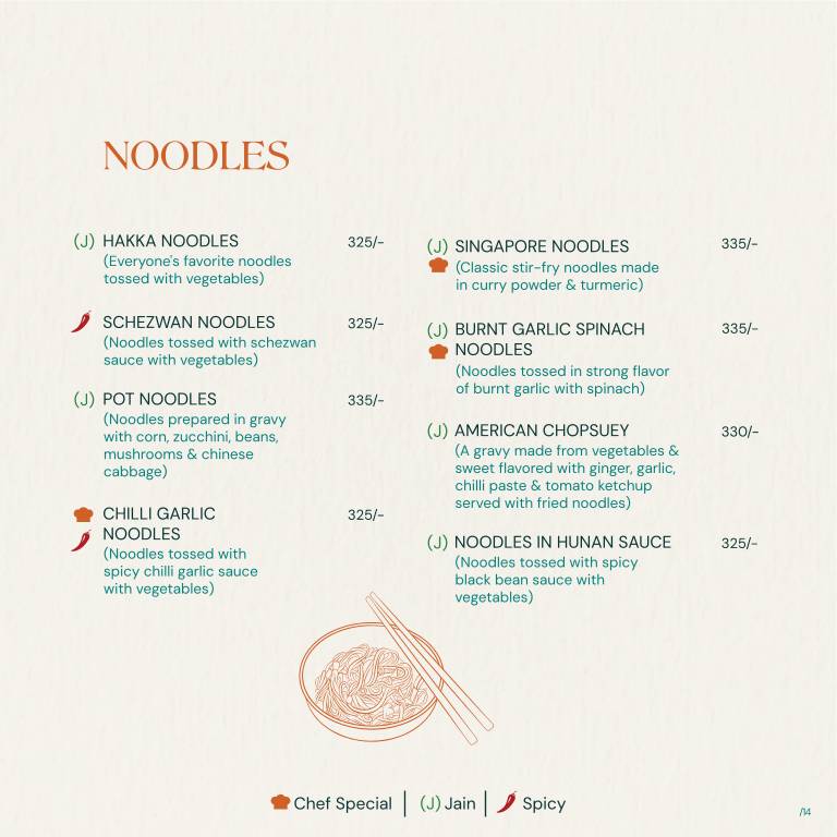 Veg & Co. menu