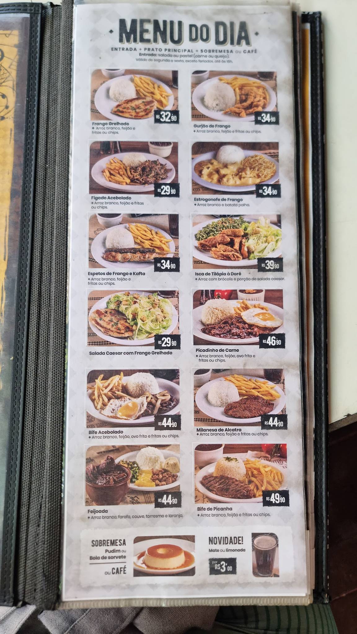 Vizinhando cardápio
