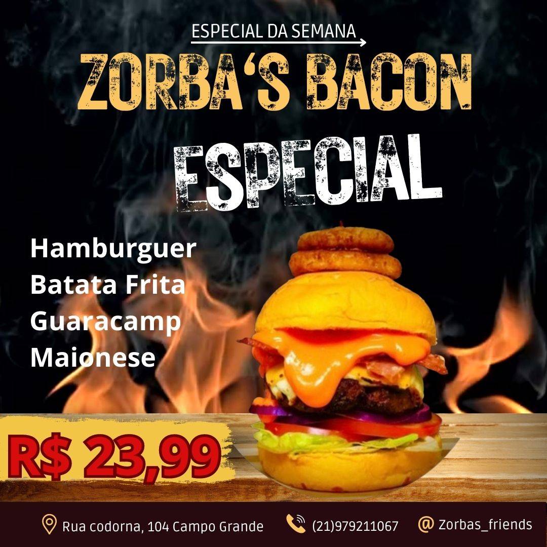 ZorbasFriends cardápio