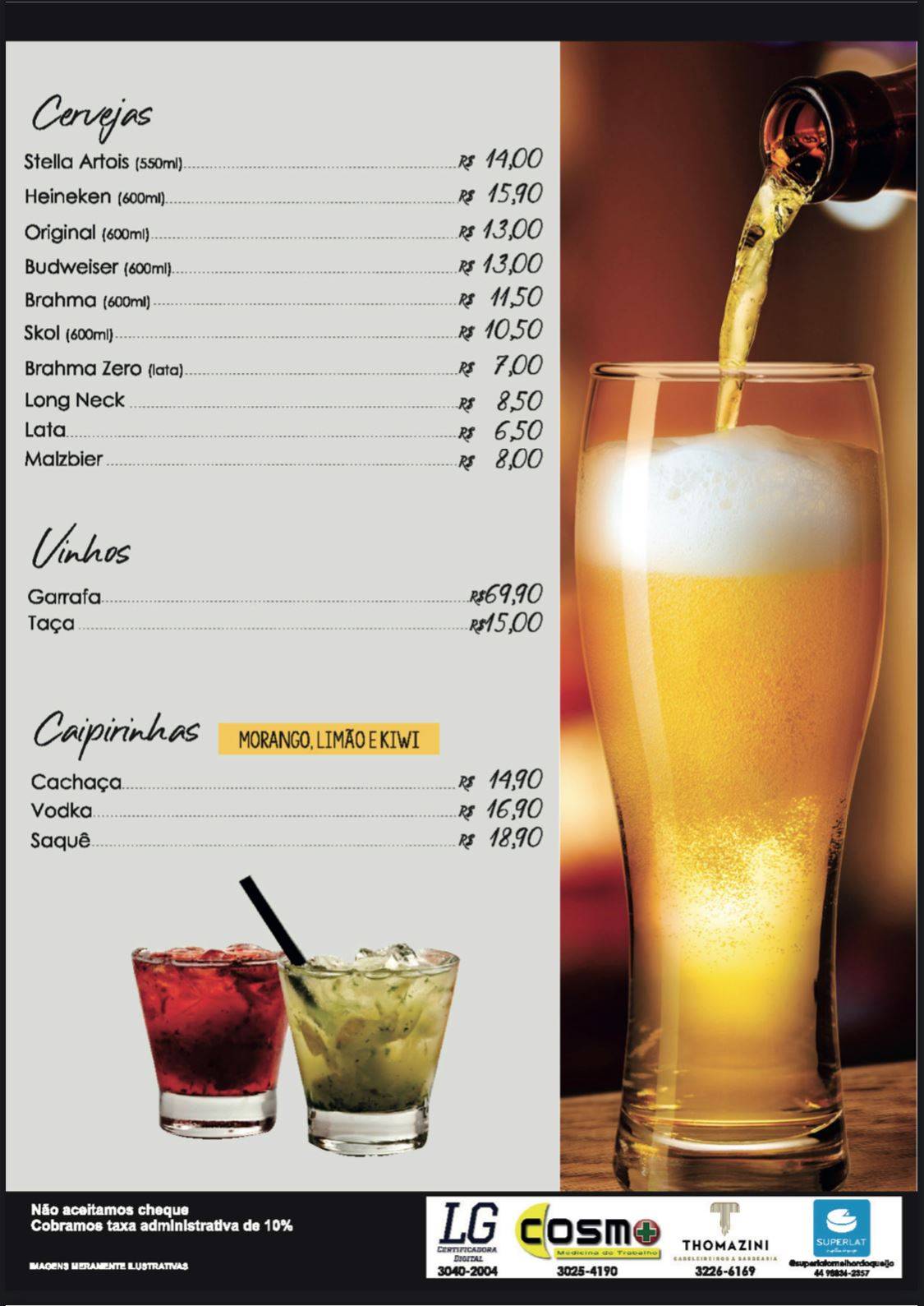 Alcatrão Grill cardápio