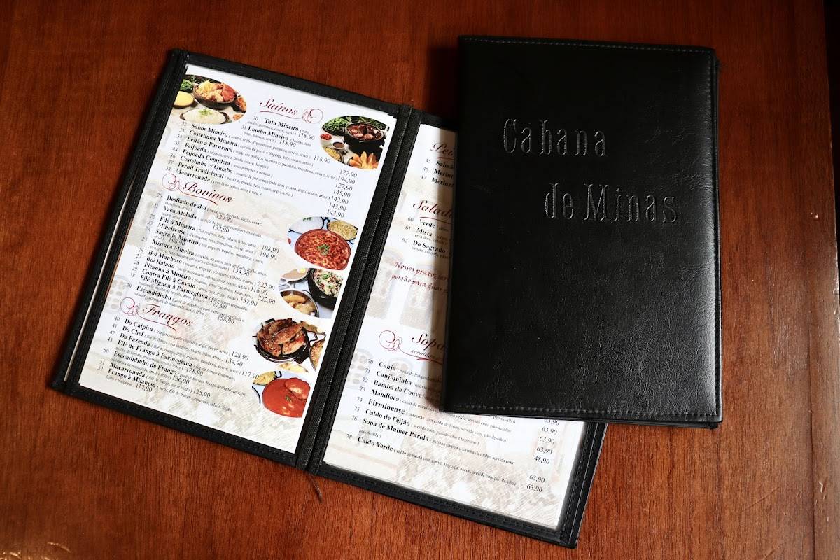 Restaurante Cabana de Minas cardápio