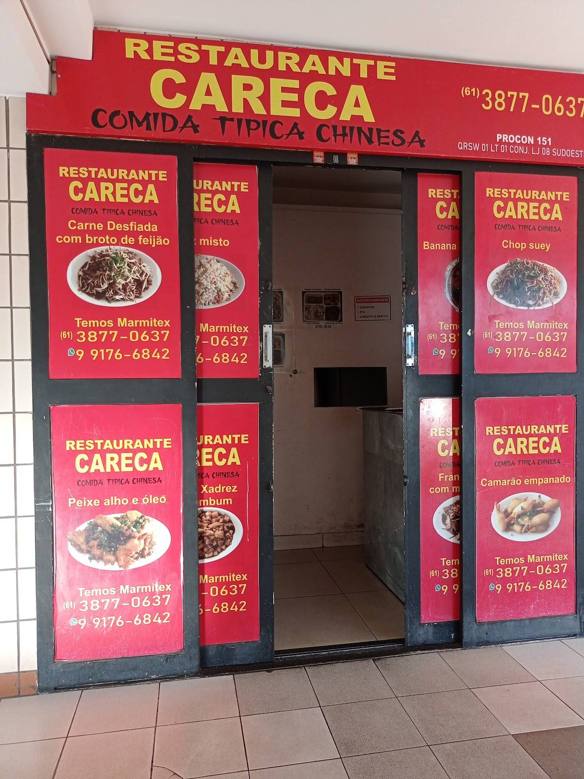 Restaurante Careca cardápio