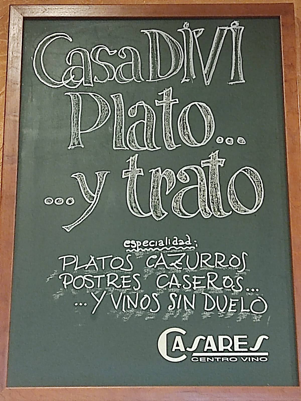 Menu at Restaurante Casa Divi, León