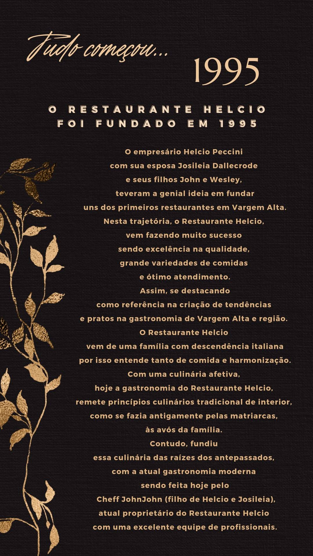 Restaurante Helcio cardápio