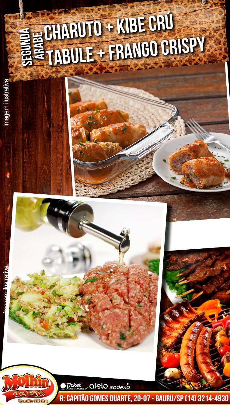 Restaurante Molhin de Filé cardápio
