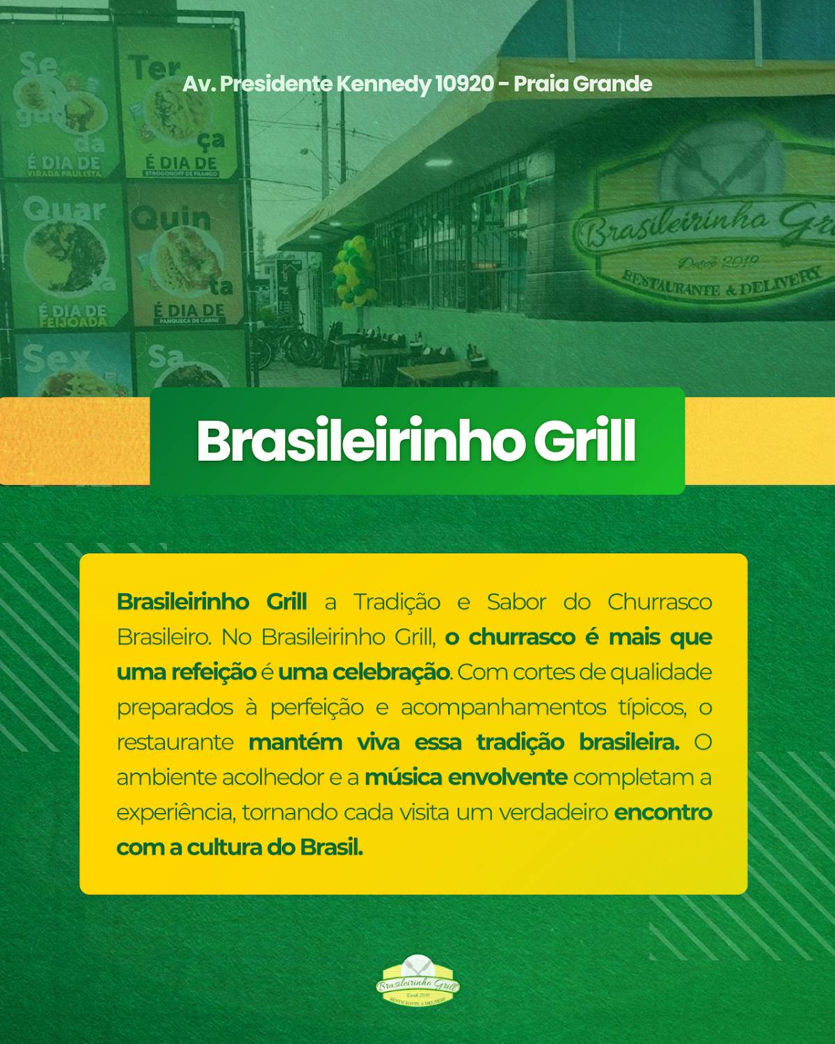 Brasileirinho Grill Restaurante e Churrascaria em Praia Grande cardápio