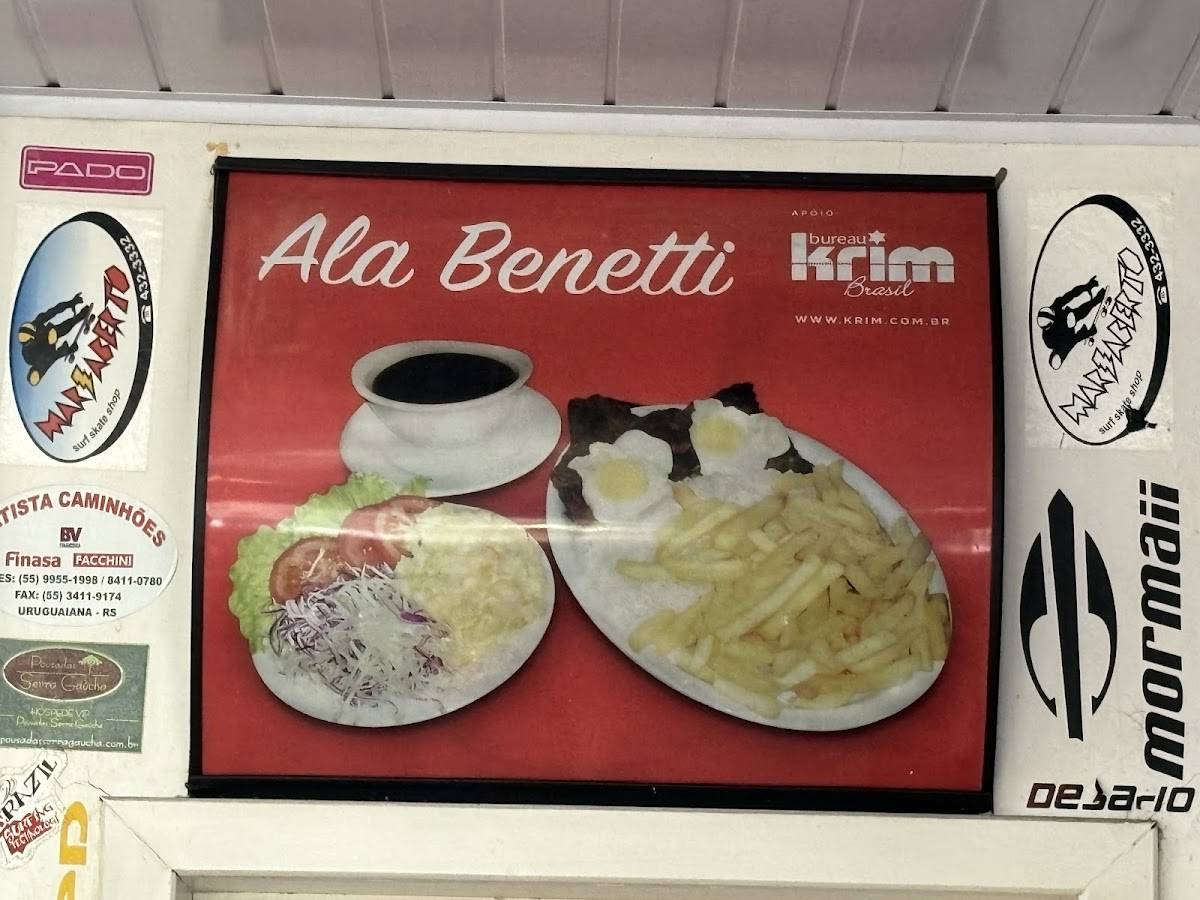 Menu em Restaurante e Lancheria Benetti, Torres, Rodovia BR 101 1421