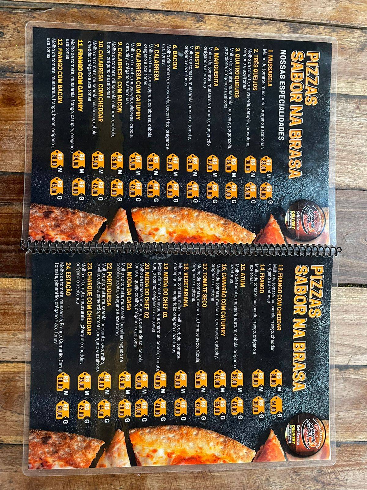 Restaurante e Pizzaria Sabor na Brasa cardápio