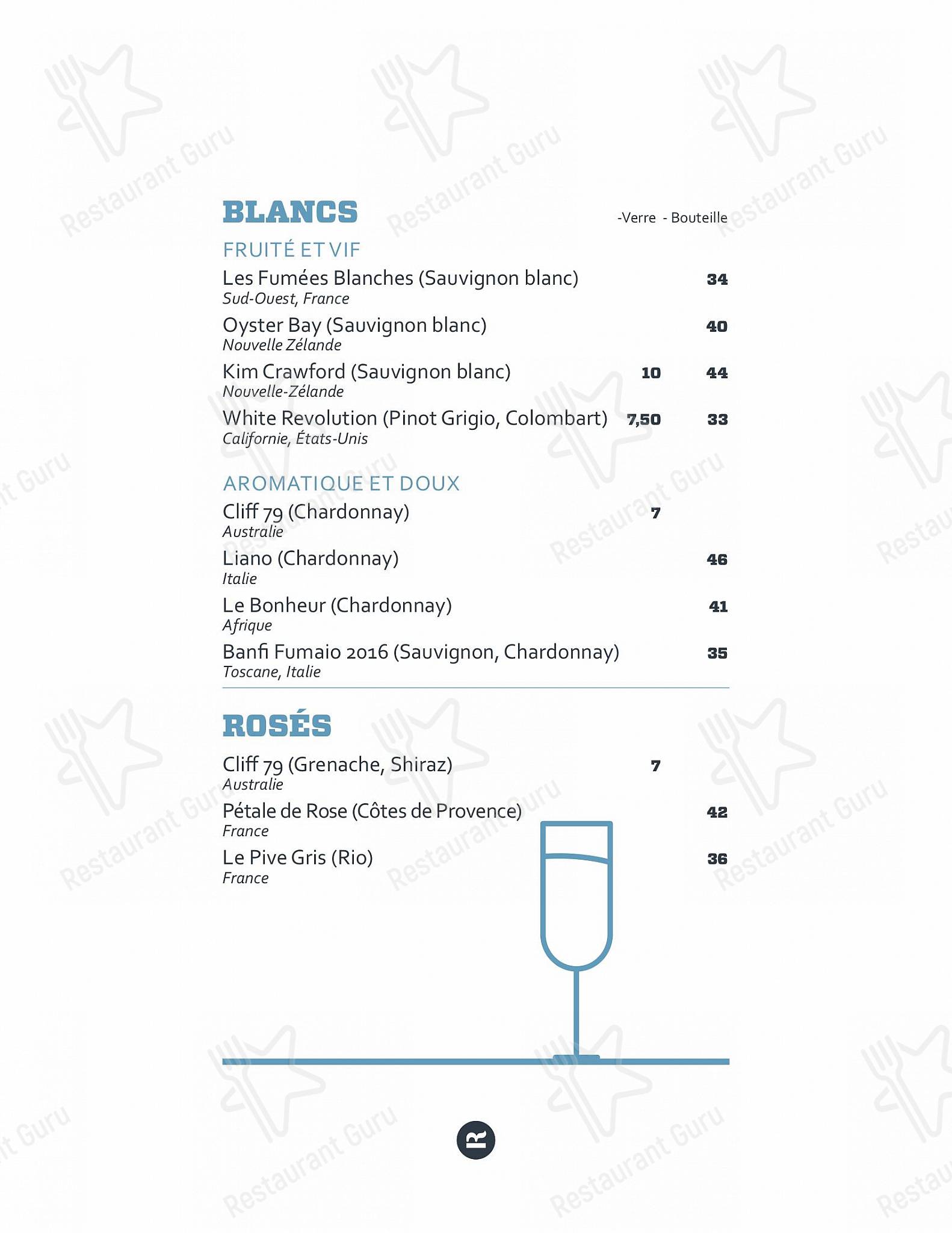 Menu pour Resto Rio - Menu bar