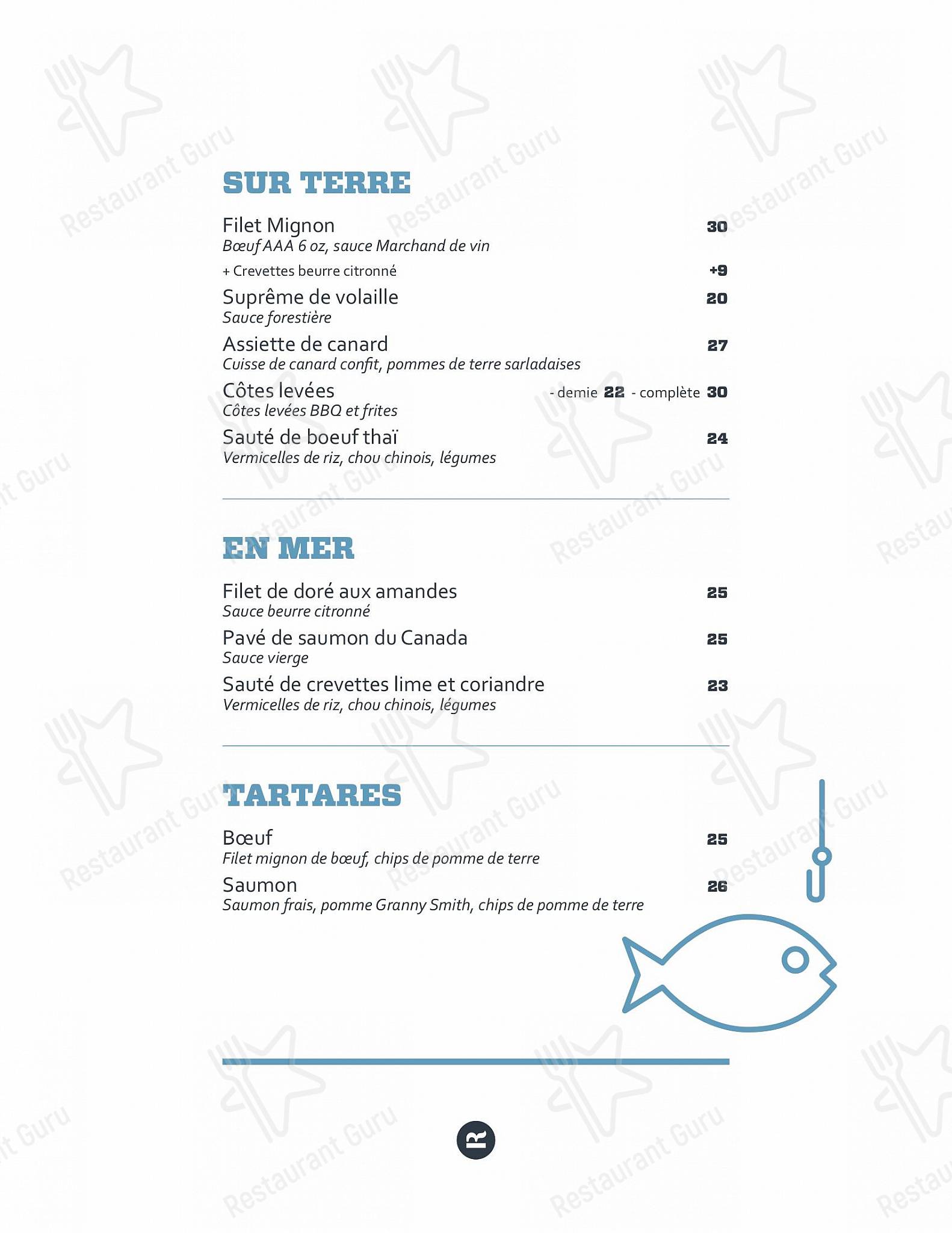 Menu pour Resto Rio - Menu bar