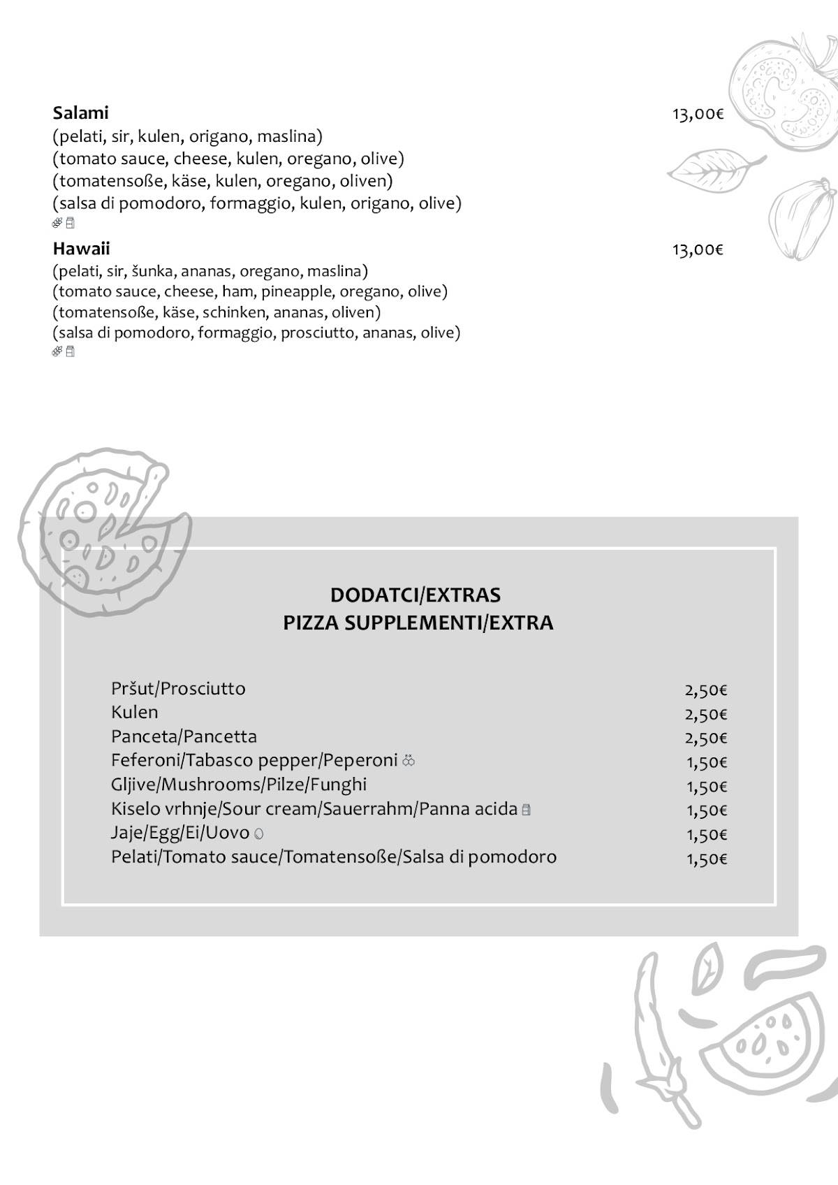 Menu di Restoran Punto 