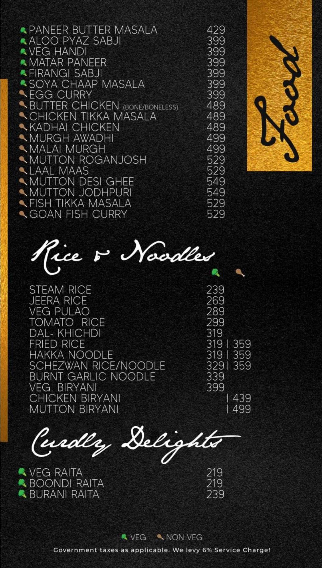 Retreat Drink N Dine menu