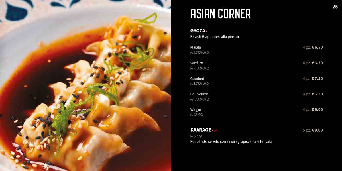 Menu di Sushi Corner Riccione 