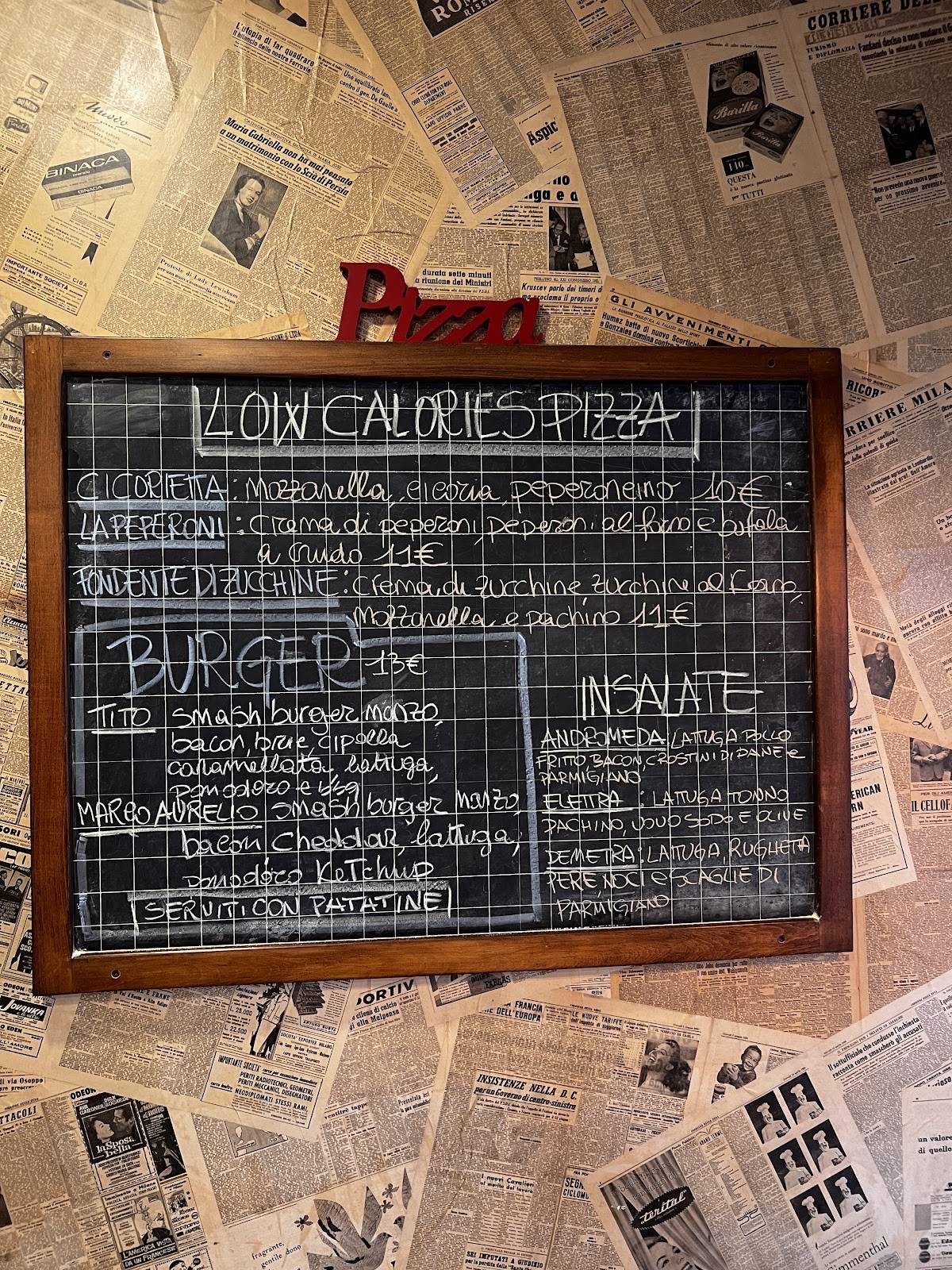 Menu di Rimpizzamose Largo Somalia 