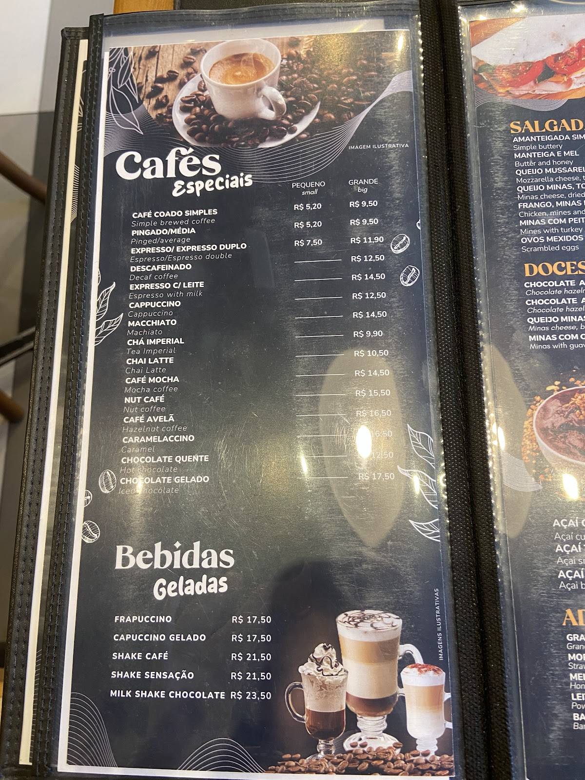 Padaria e Confeitaria Imperial Tijuca cardápio