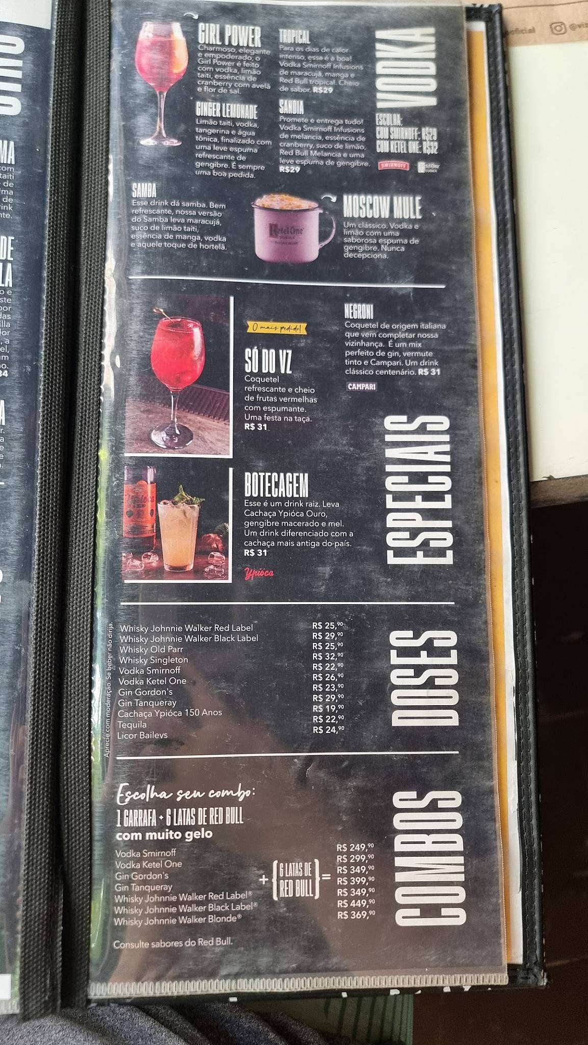 Vizinhando cardápio