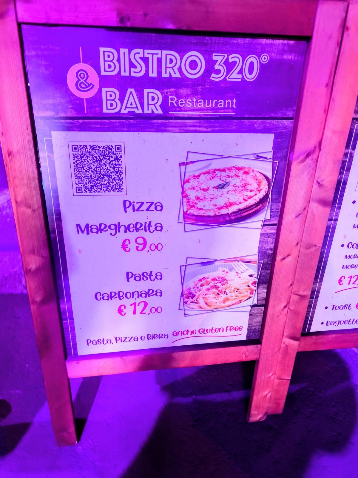 Menu di Ristorante 320 Gradi 