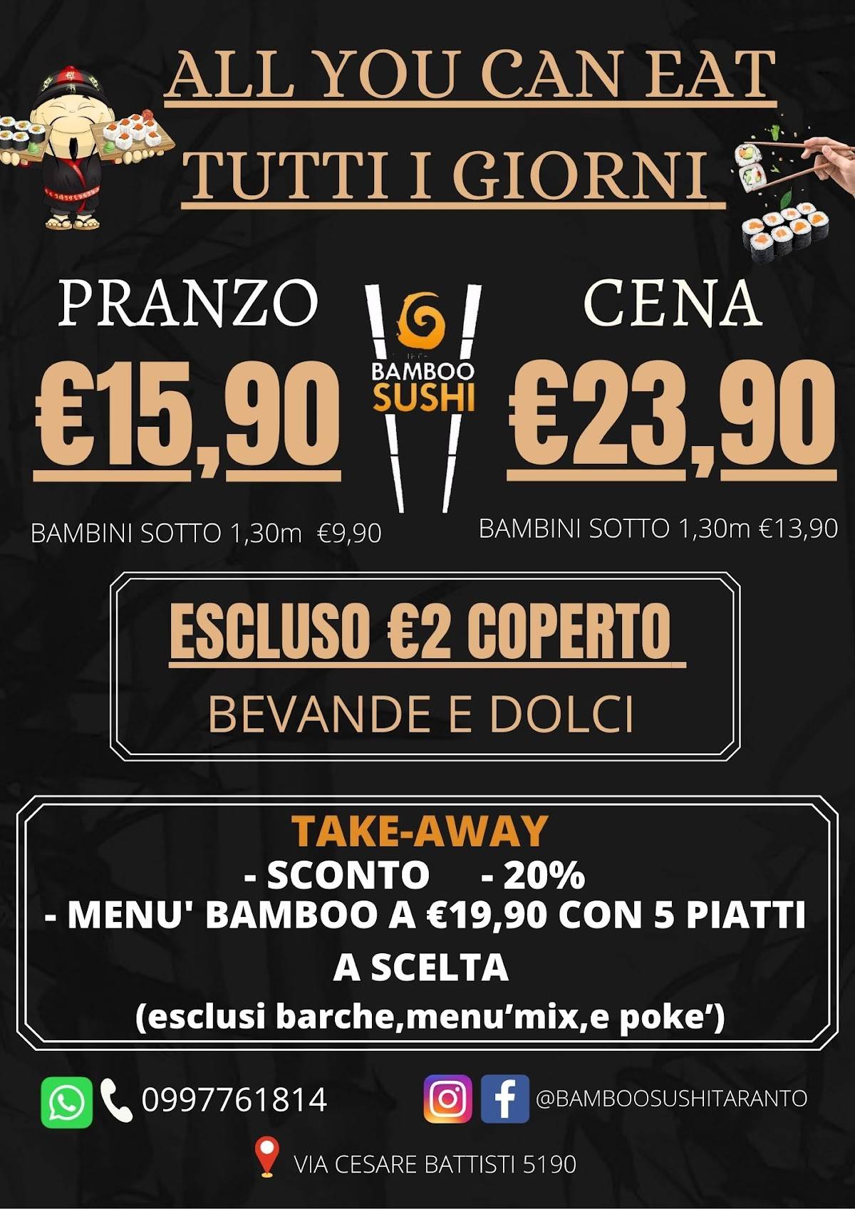 Menu di Ristorante Bamboo Sushi 