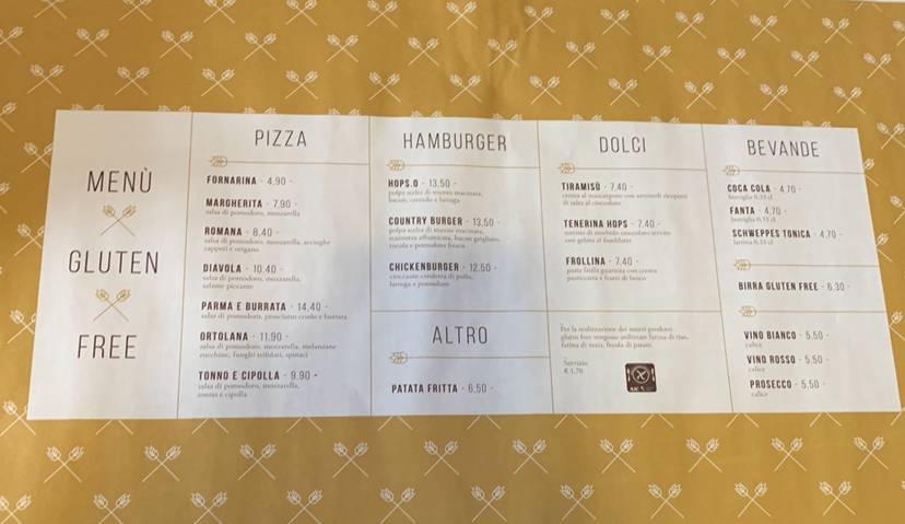 Menu di Ristorante Birreria Brambo 