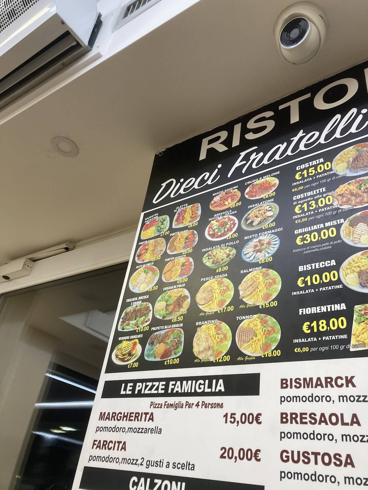 Menu di Ristorante Dieci Fratelli 