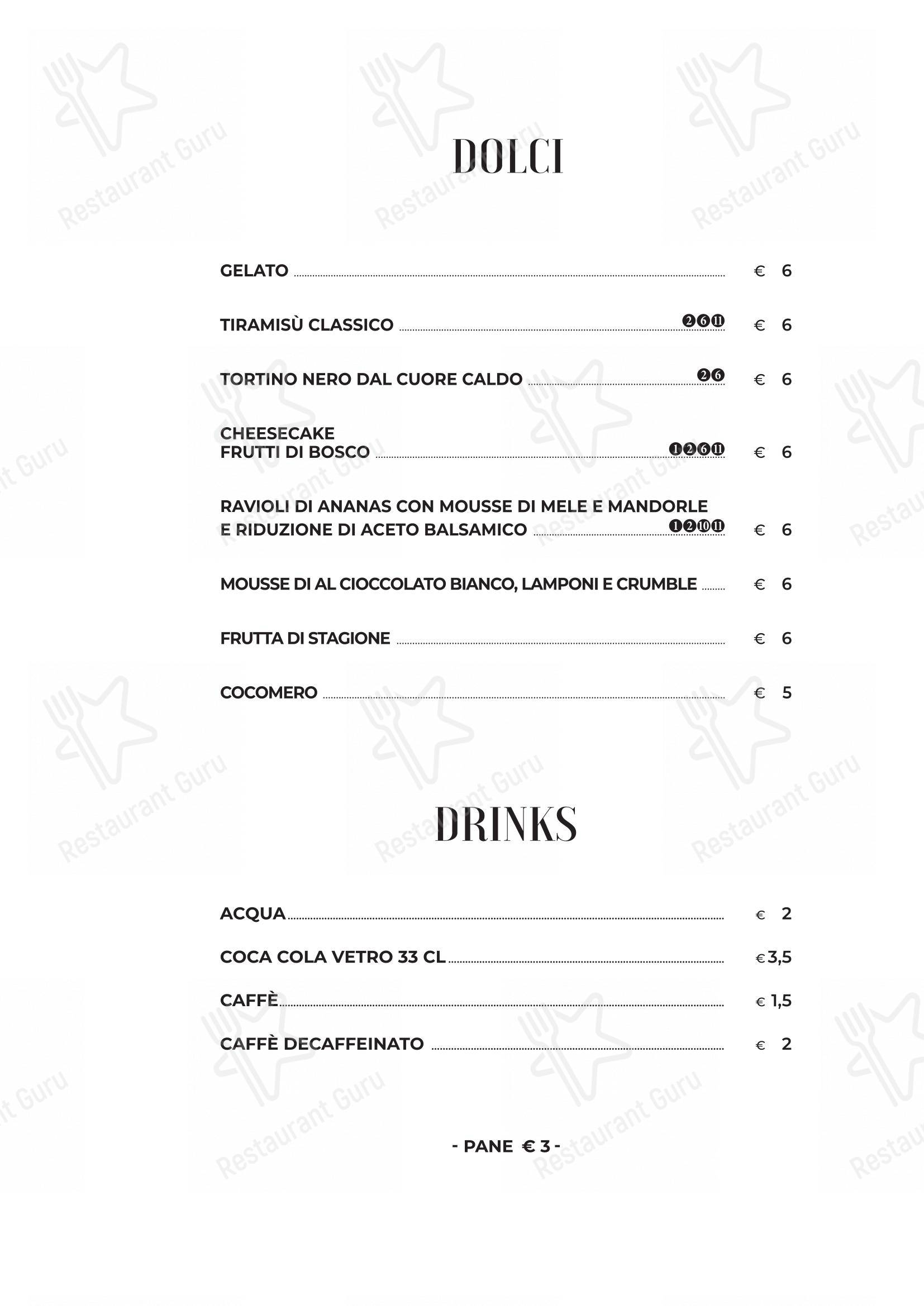 Ristorante Figo Nomentana in Roma - Menu