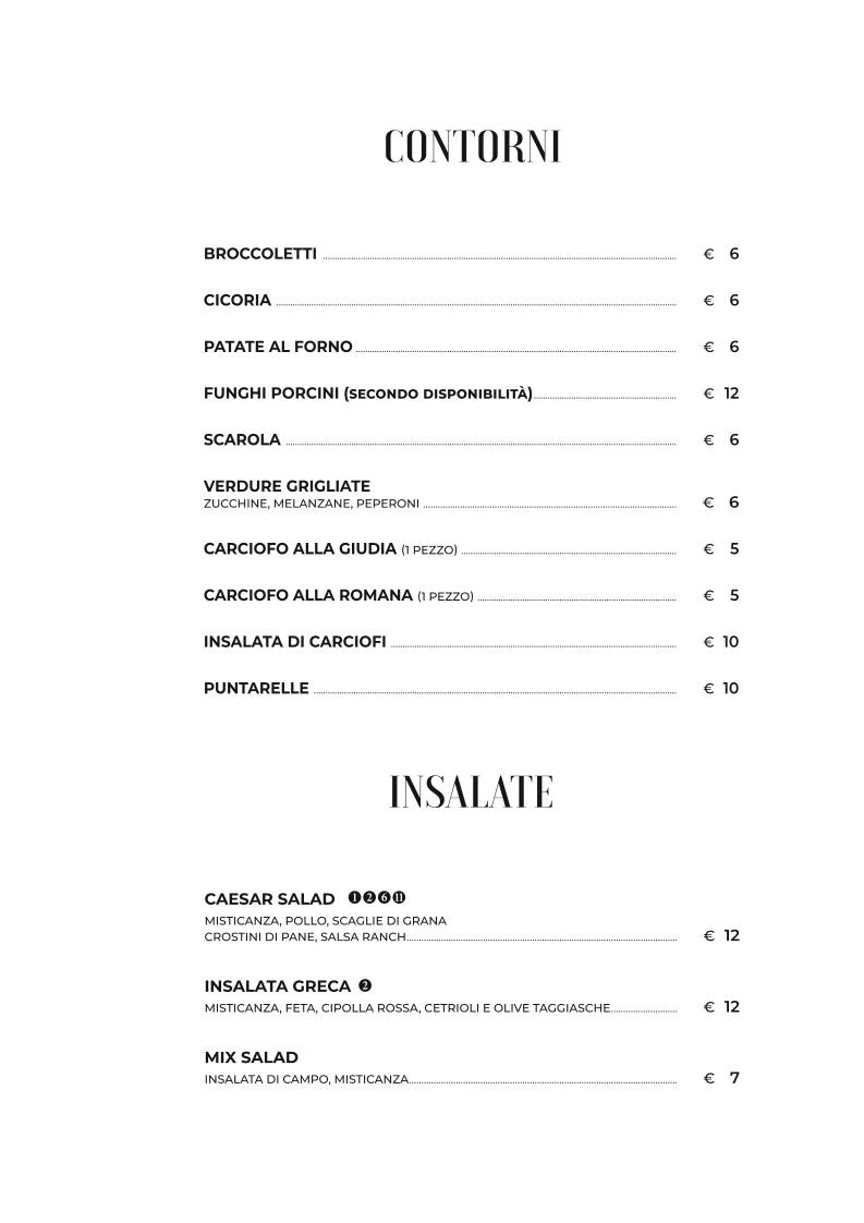 Menu di Ristorante Figo Nomentana 