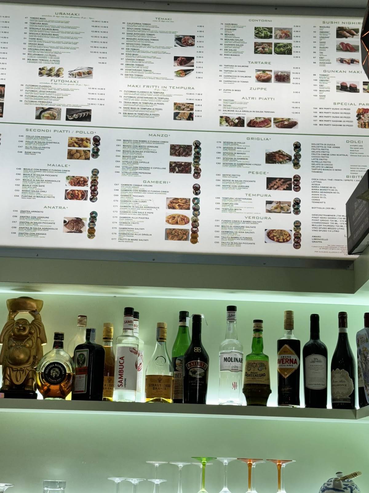 Menu di Ristorante Green Tea 