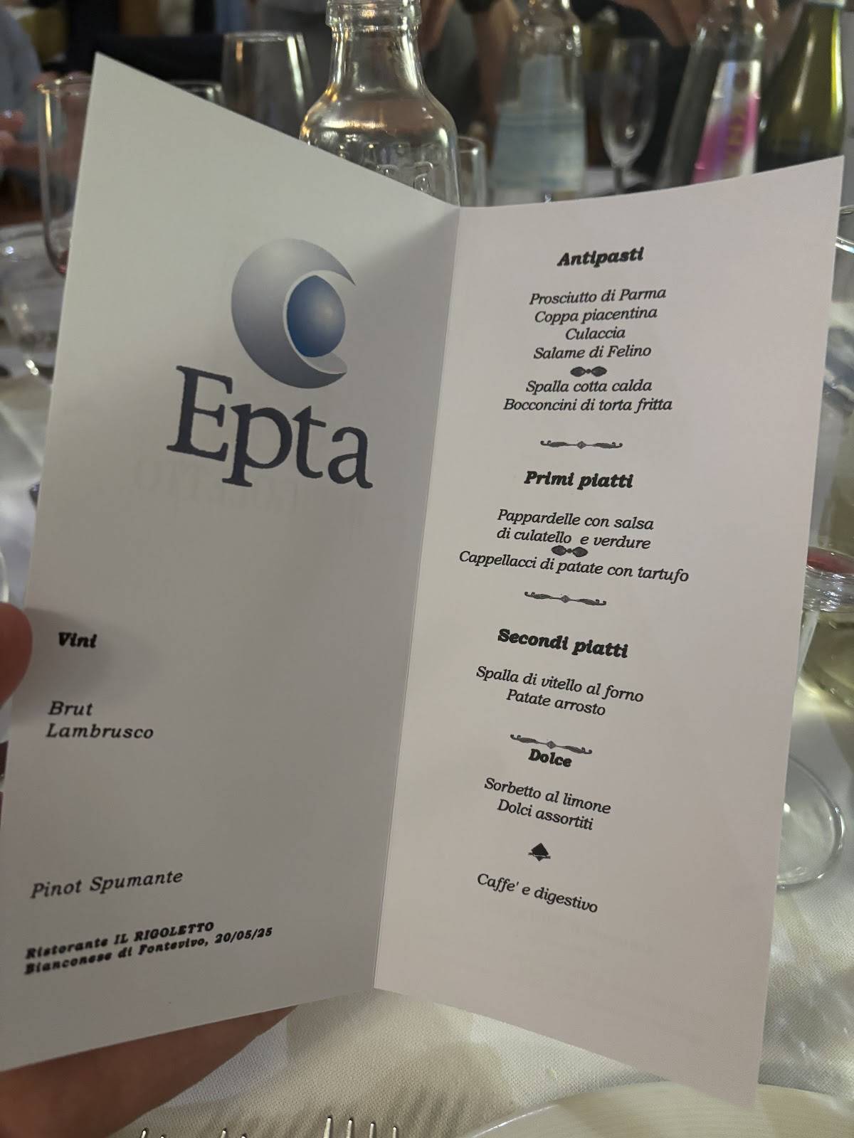 Menu di Ristorante Il Rigoletto 