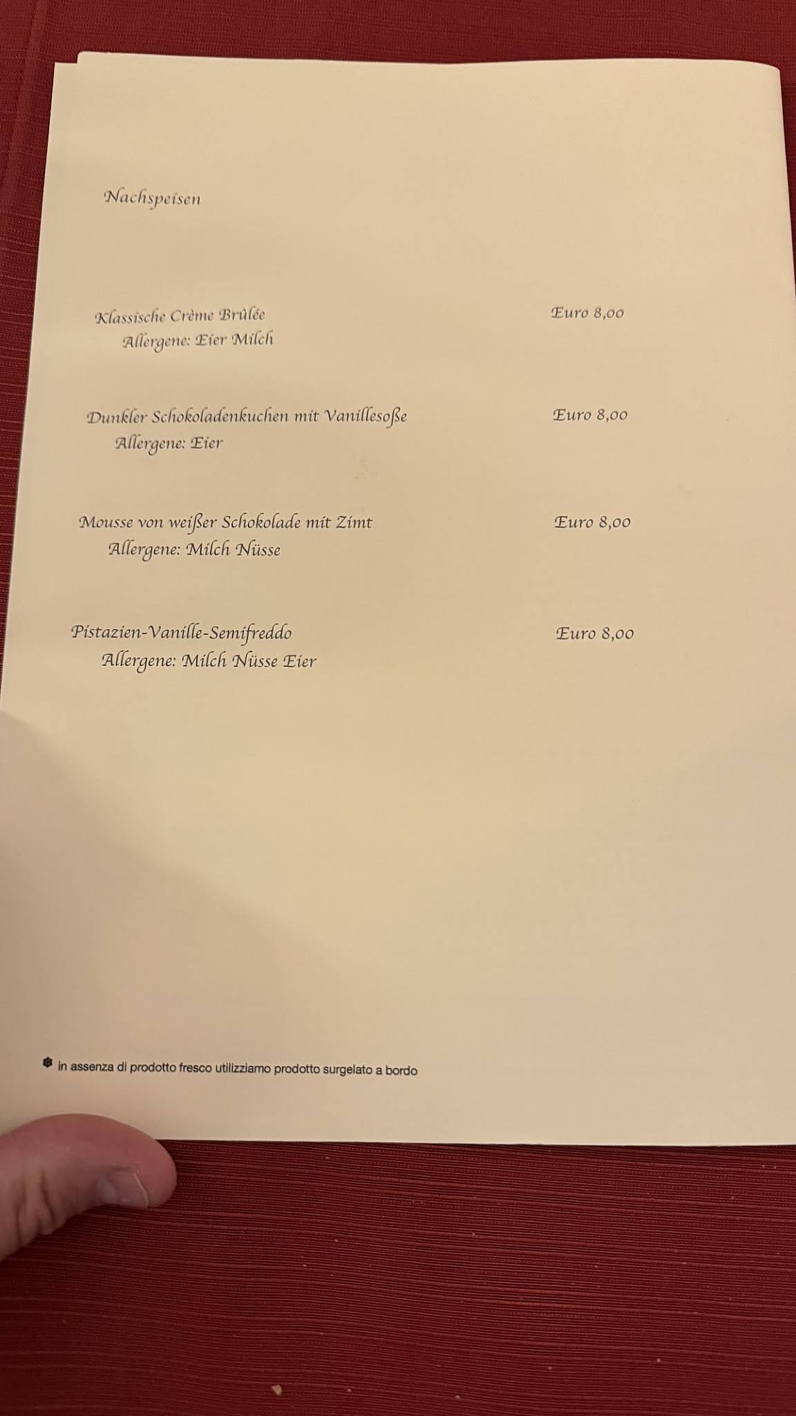 Menu di Ristorante Il Ritratto di Aldo Tiboni 