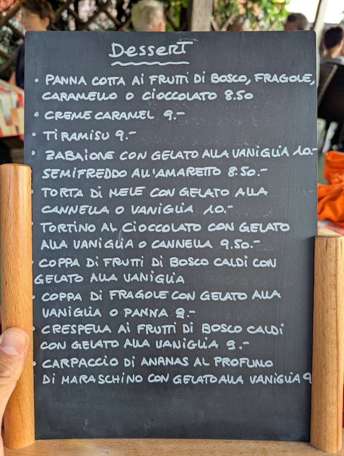 Menu di Ristorante La Ticinella 
