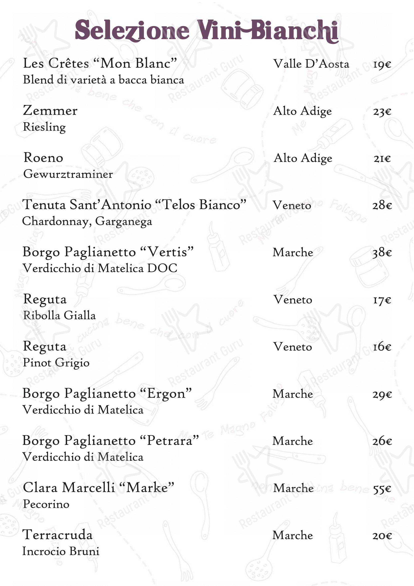 Крафт меню per Ristorante MeTeMagno Foligno ristorante