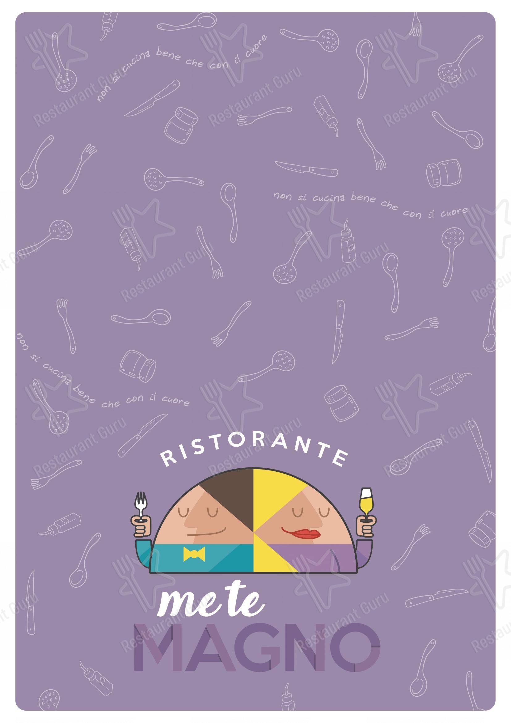Ristorante MeTeMagno Foligno in Foligno - Menu bar