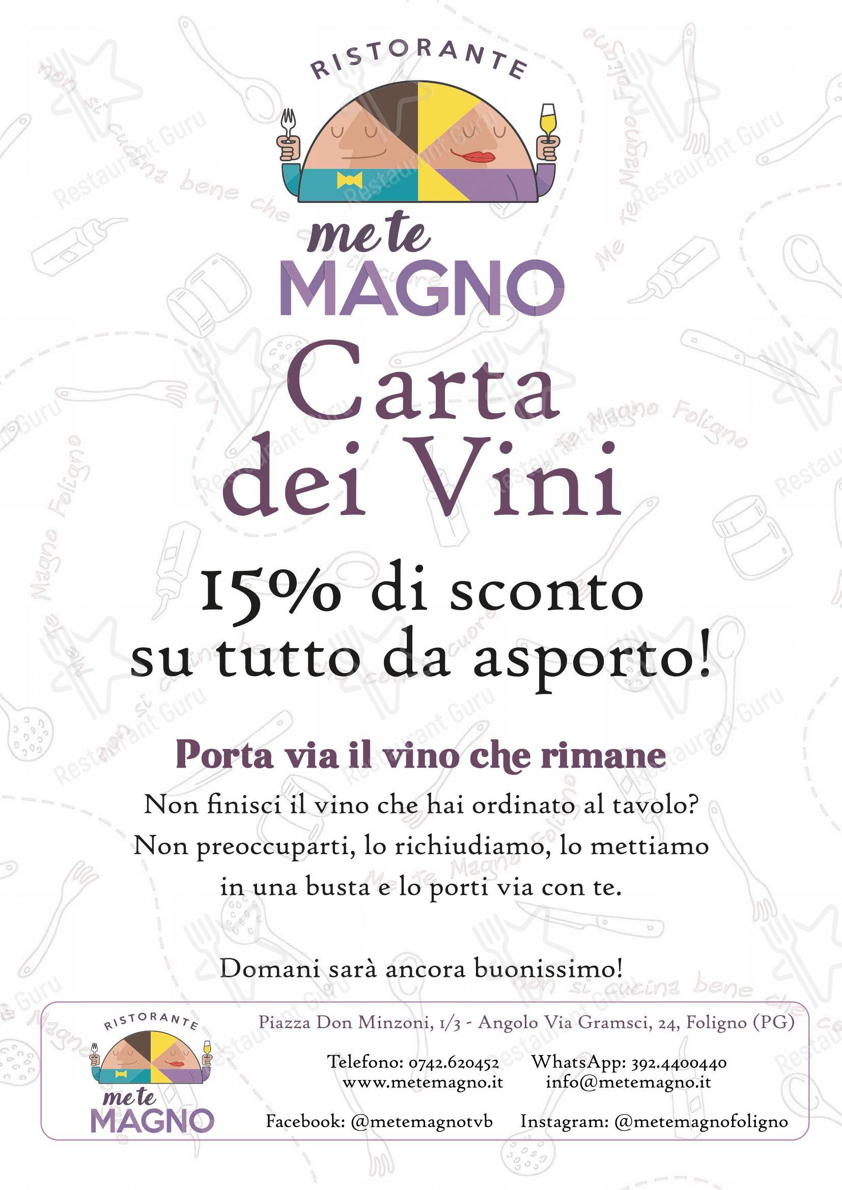 Ristorante MeTeMagno Foligno in Foligno - Крафт меню