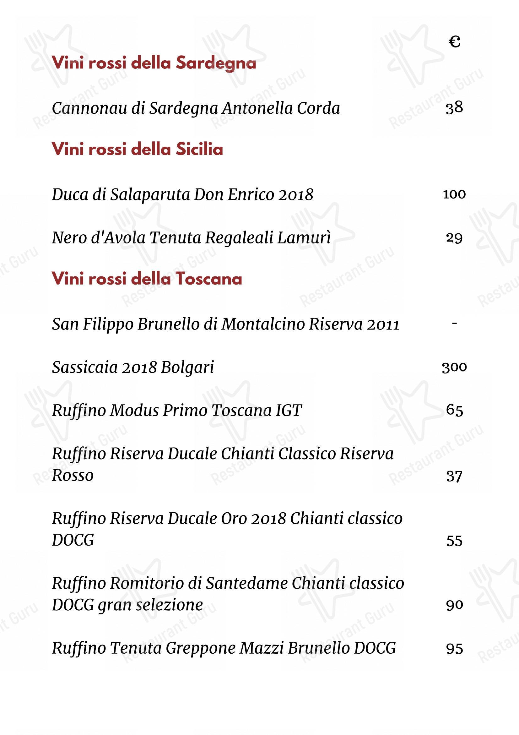 Menu di Ristorante Mercato 38 Trattoria Italiana - Menu