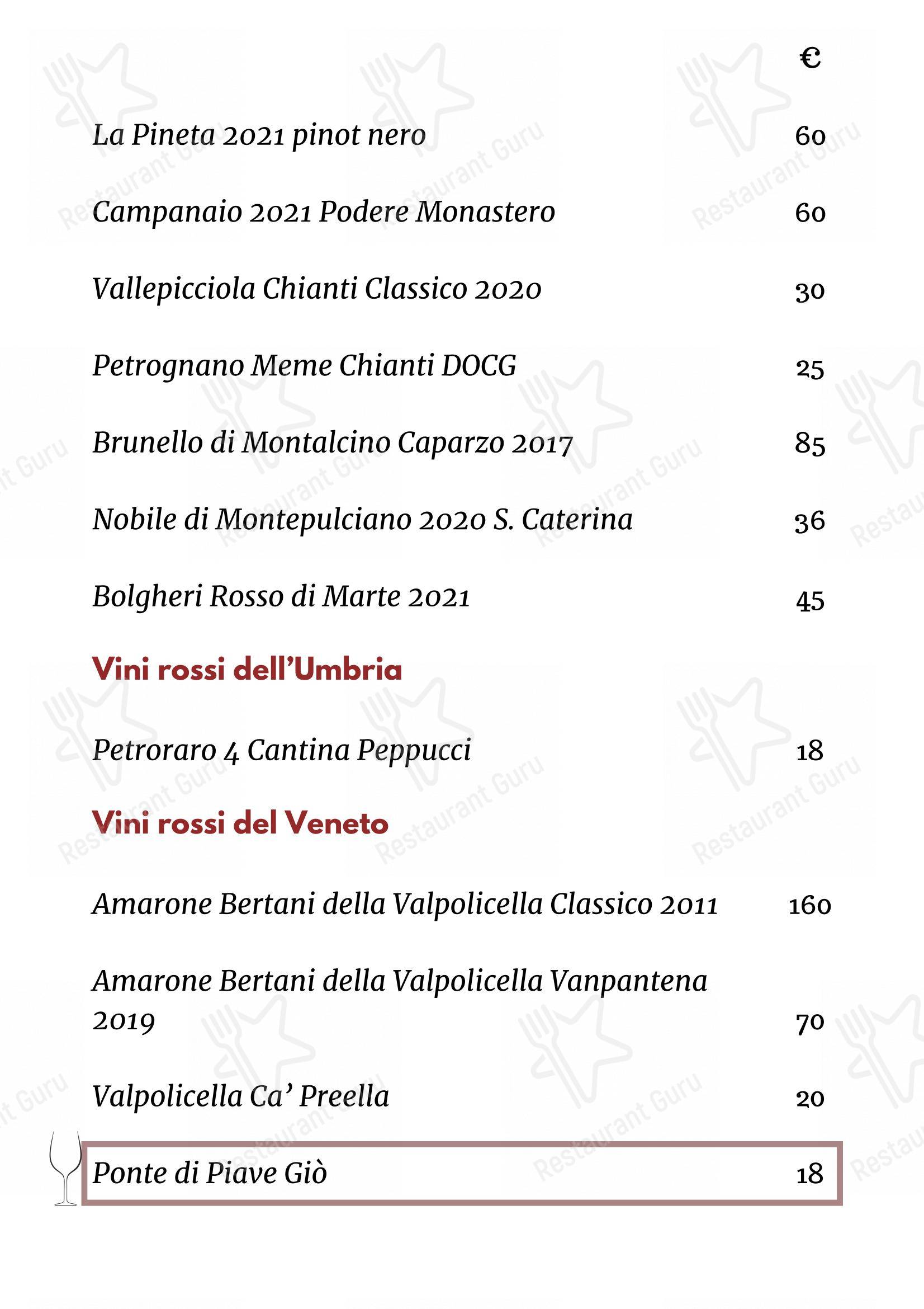 Menu per Ristorante Mercato 38 Trattoria Italiana in Erba