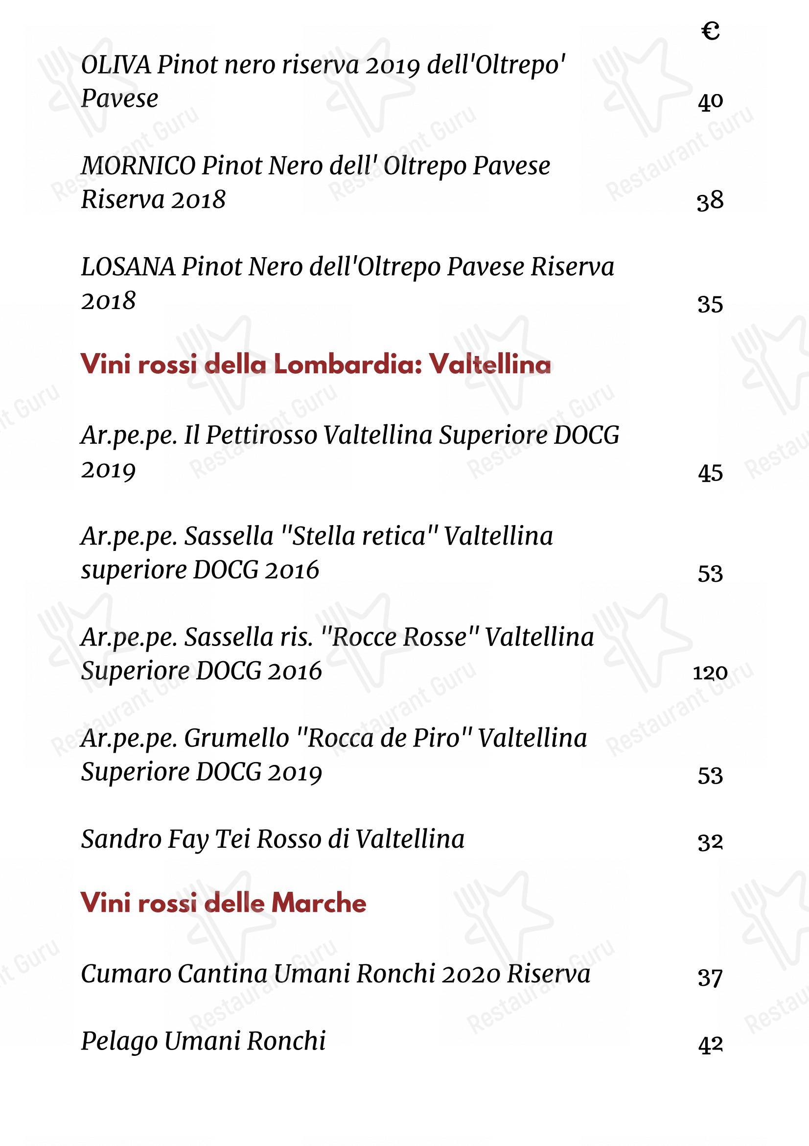 Menu per Ristorante Mercato 38 Trattoria Italiana ristorante