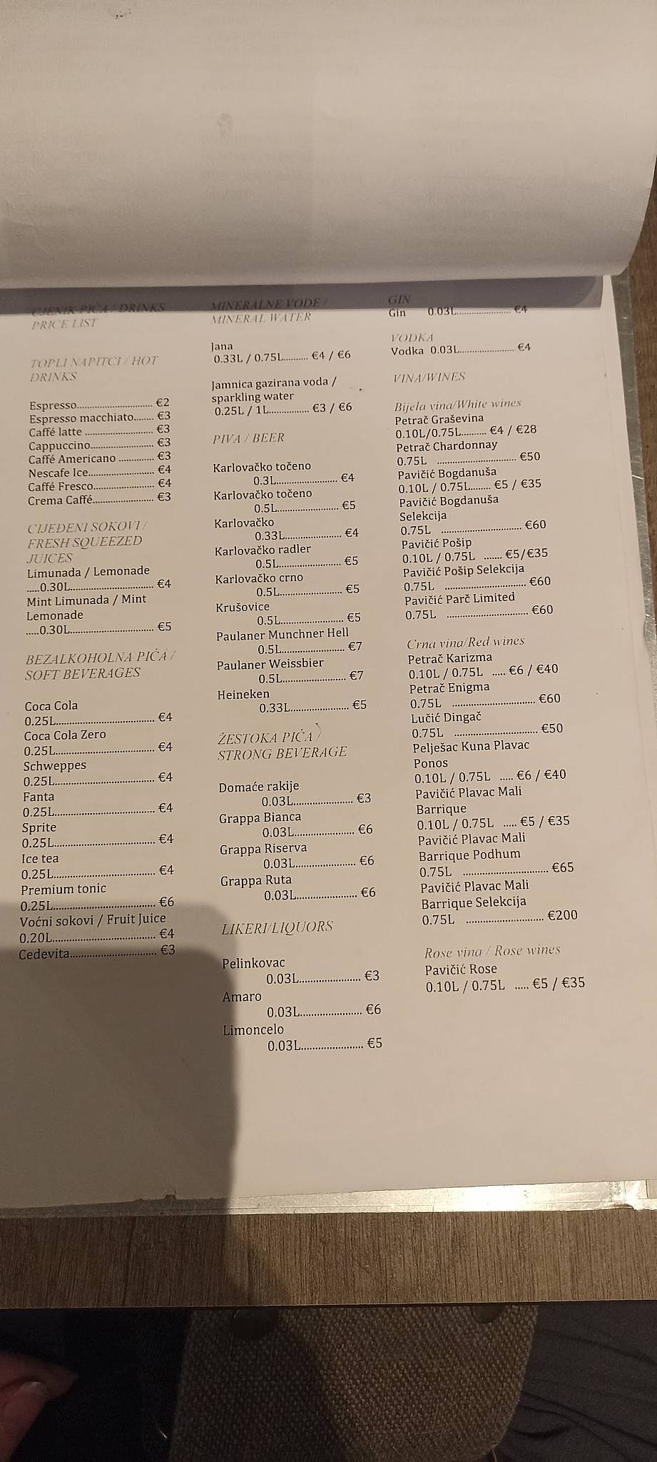 Menu di Ristorante Pizzeria Alfonso 