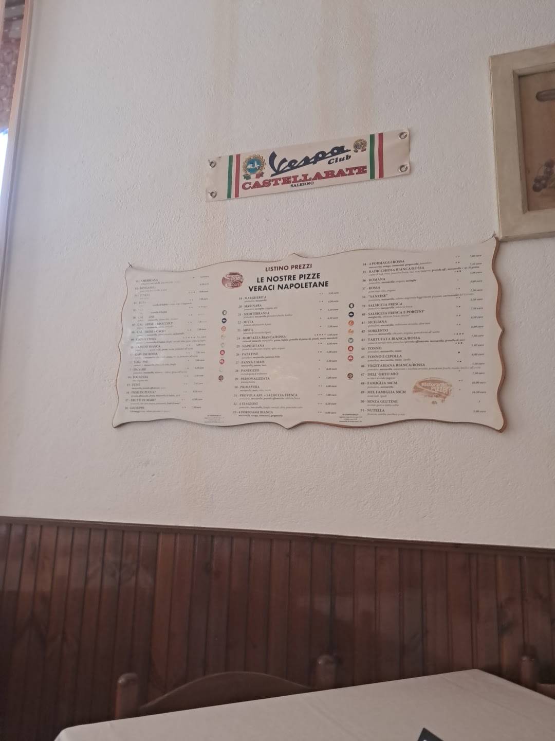 Menu di Ristorante Pizzeria Da Saro 
