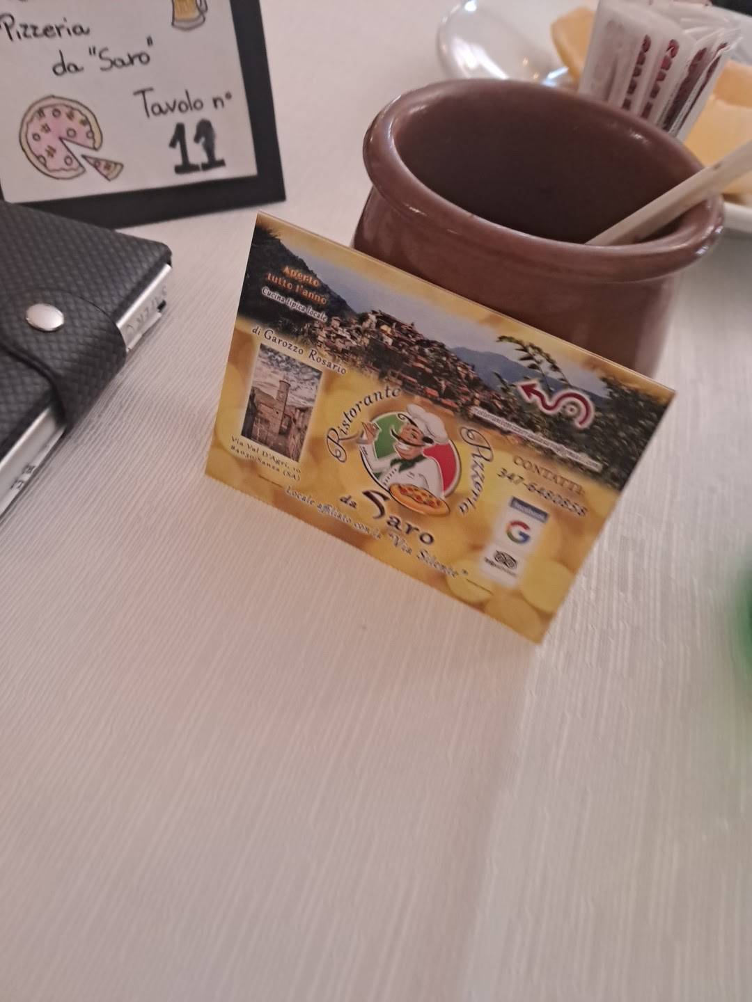 Menu di Ristorante Pizzeria Da Saro 