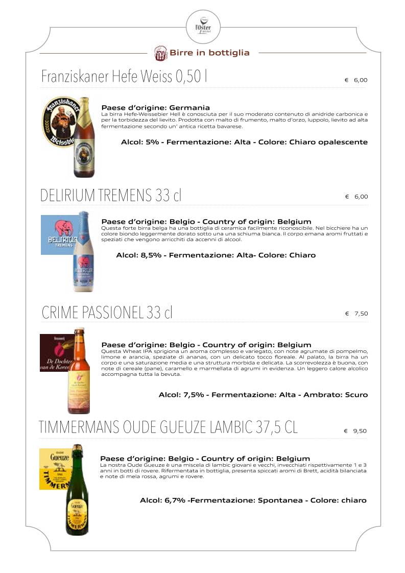 Menu di Ristorante - Pizzeria L'Oster Bif & Beef 