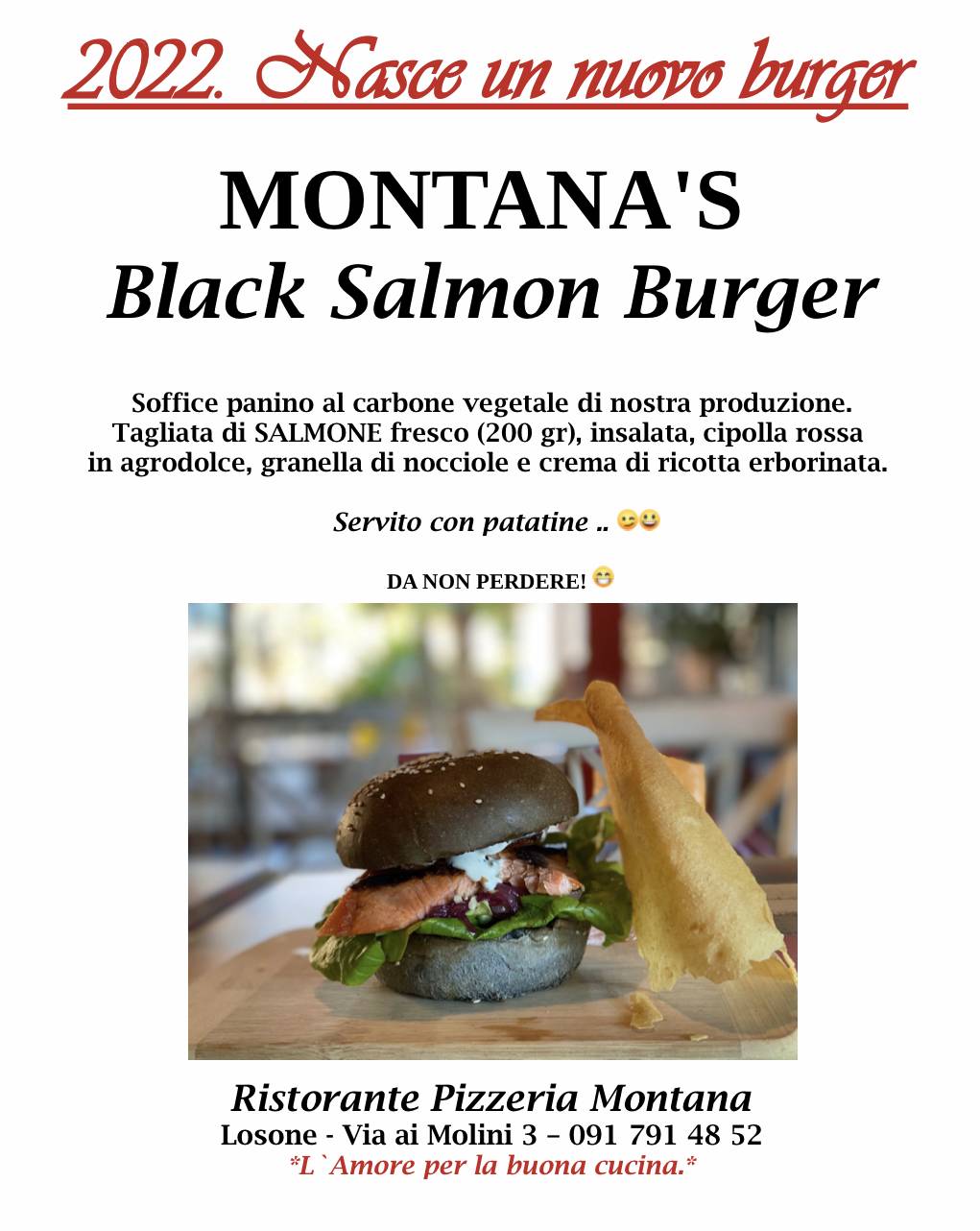 Menu di Ristorante Pizzeria Montana 
