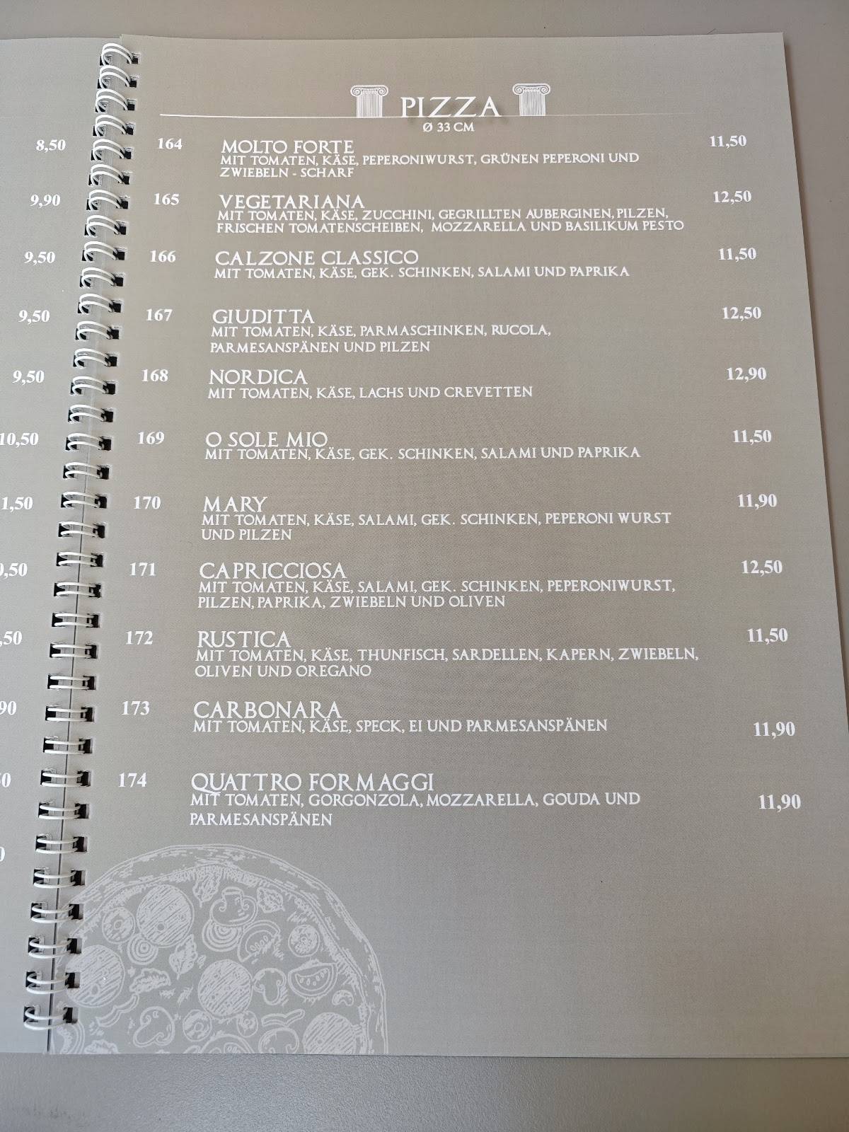 Speisekarte von Ristorante Pizzeria Roma, Weikersheim