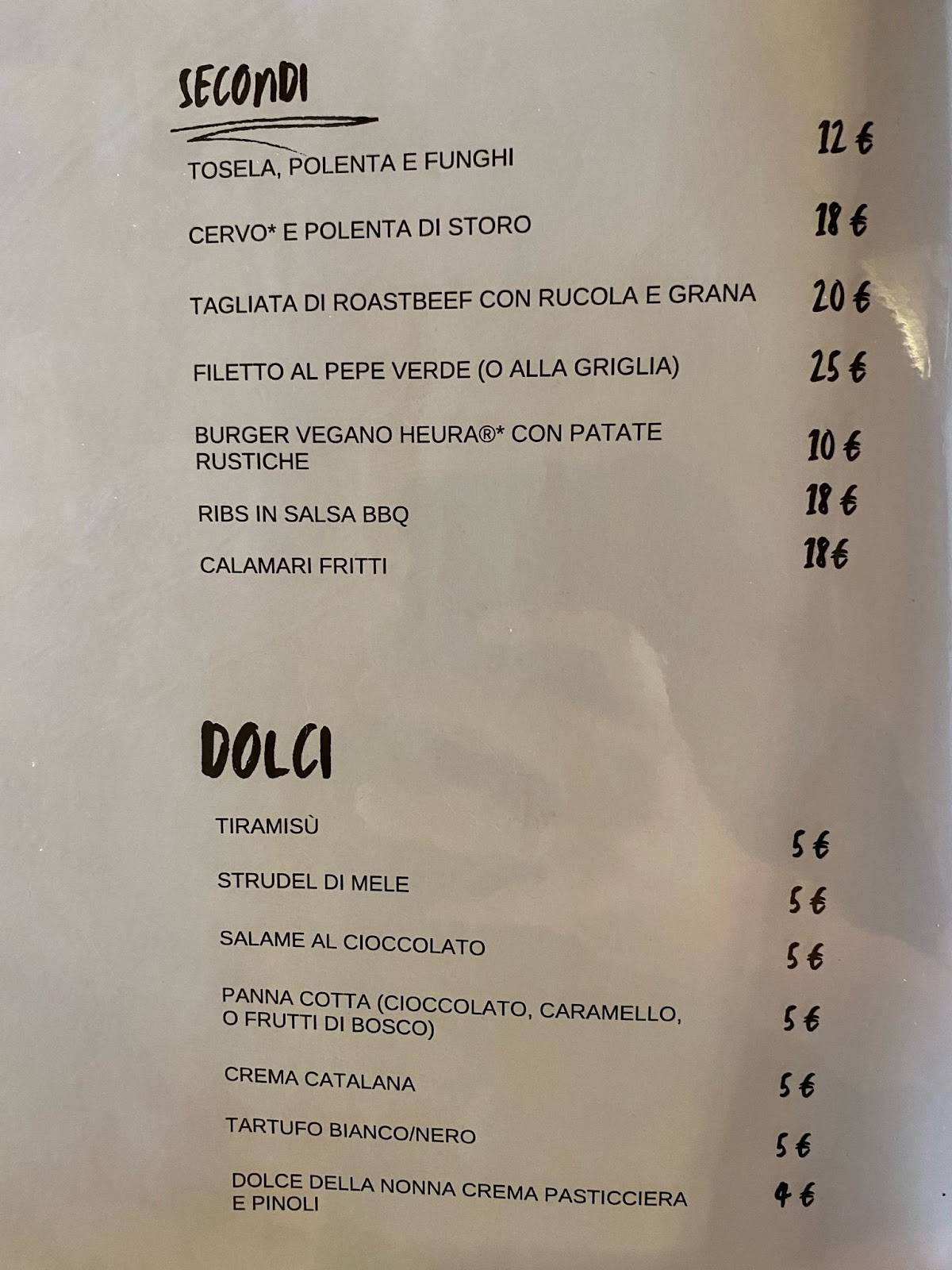 Menu di Pizzeria & Ristorante Rendola 