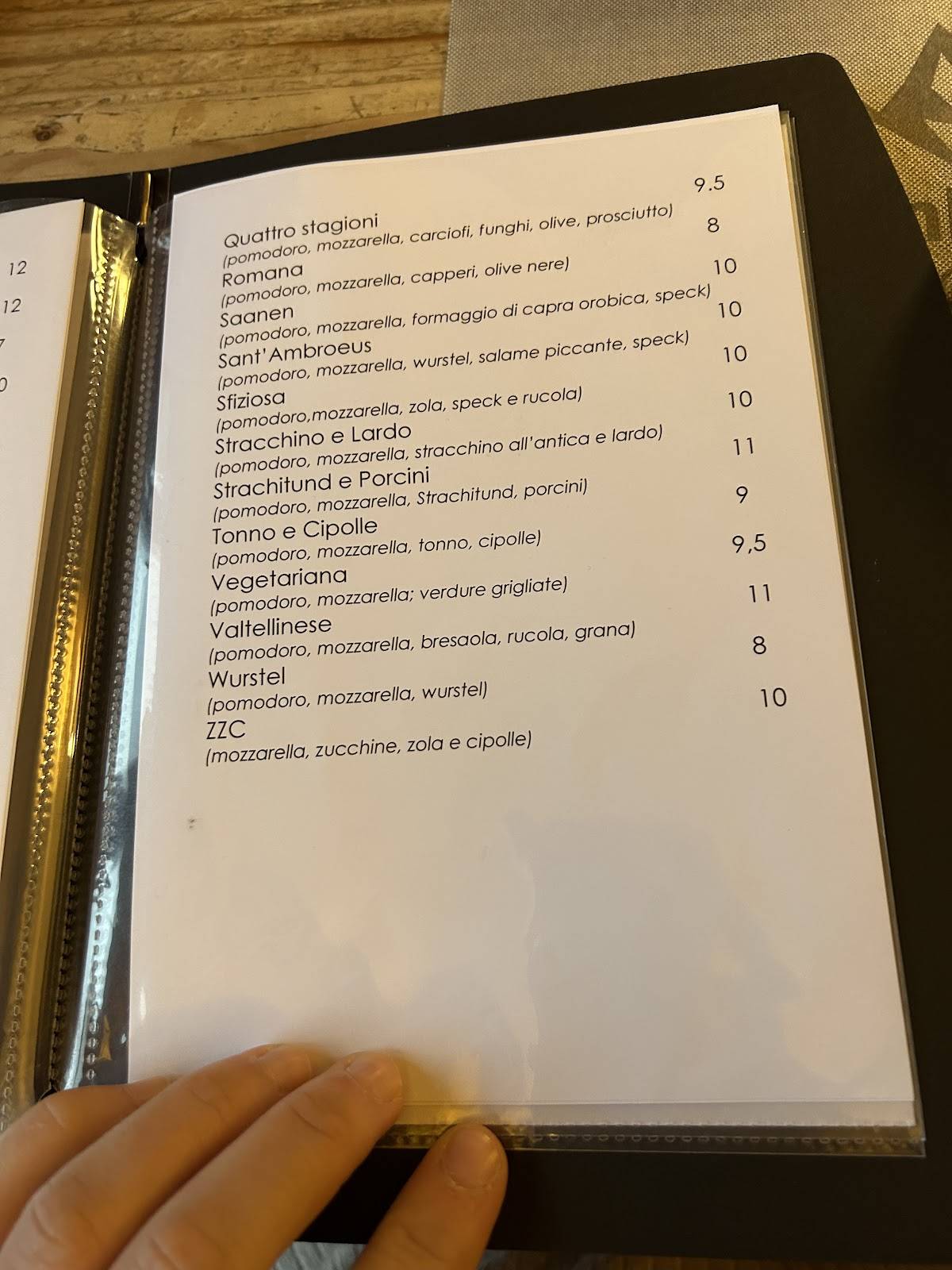 Menu di Ristorante Sant'Ambroeus 