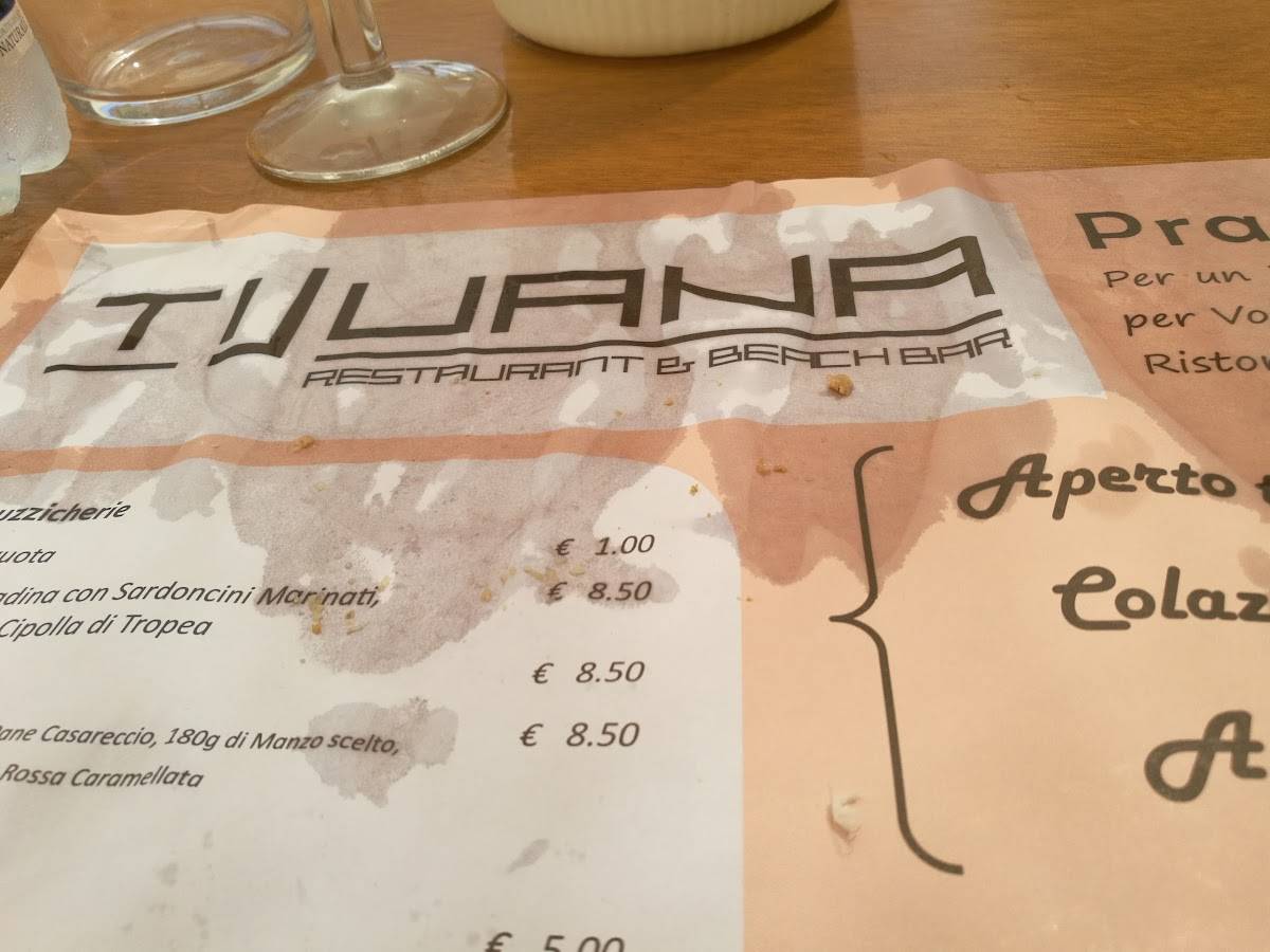 Menu di Ristorante Tijuana 