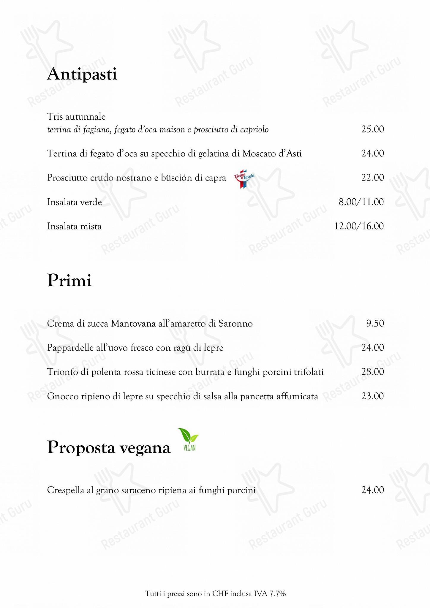 OUR MENU per Hotel Ristorante Unione