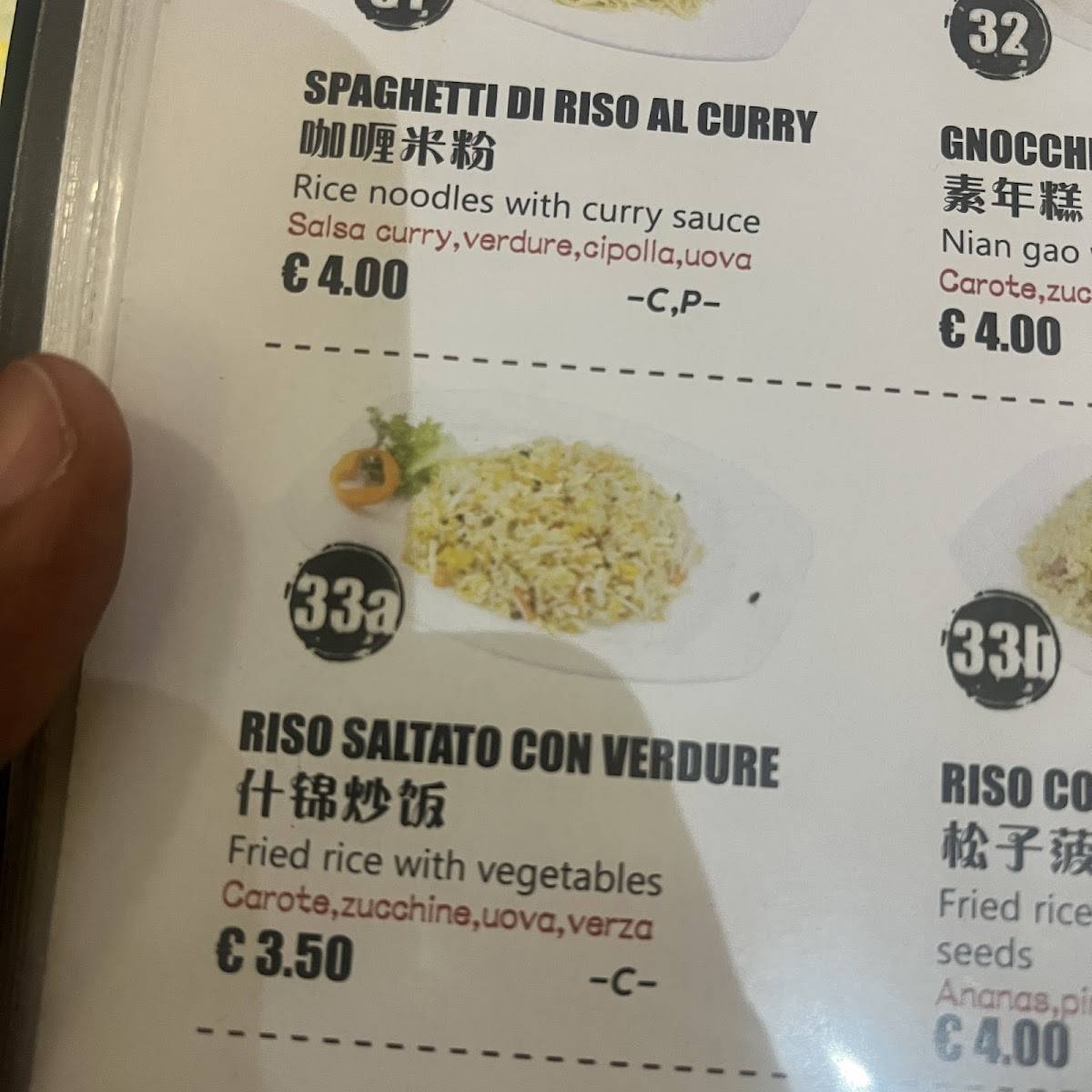 Menu di Ristorante cinese "La Città d'Oro" 