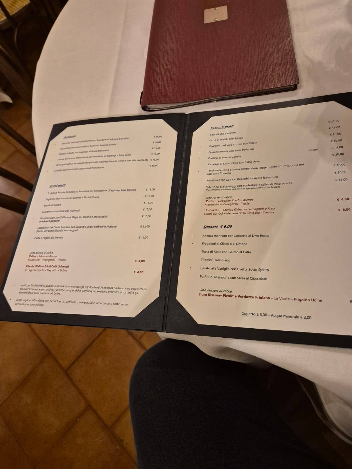 Menu di Ristorante da Celeste S.N.C. 